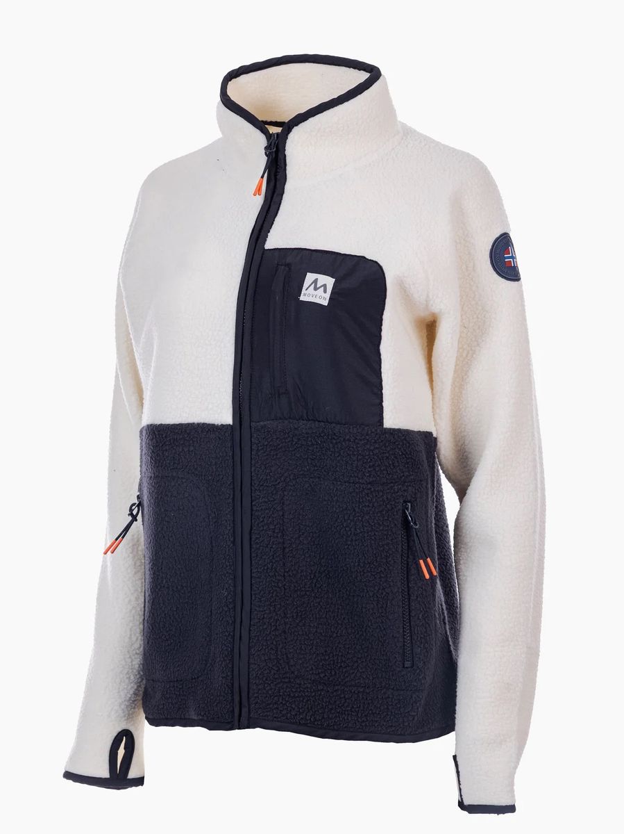 Uvdal fleecejakke dame Offwhite/Marine