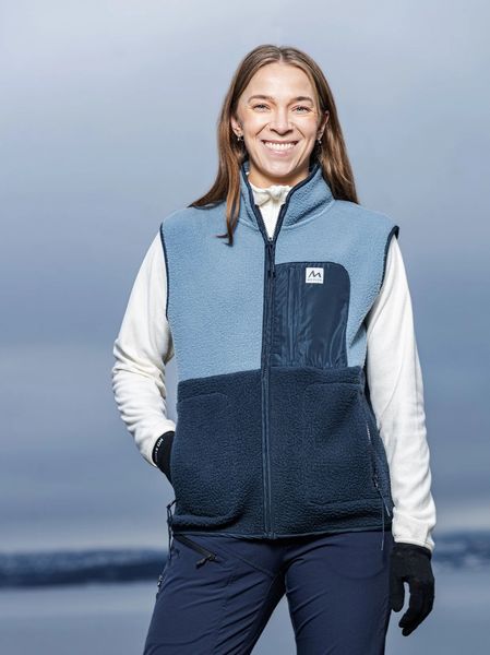 Hovedbilde Uvdal fleecevest dame Gråblå/Marine
