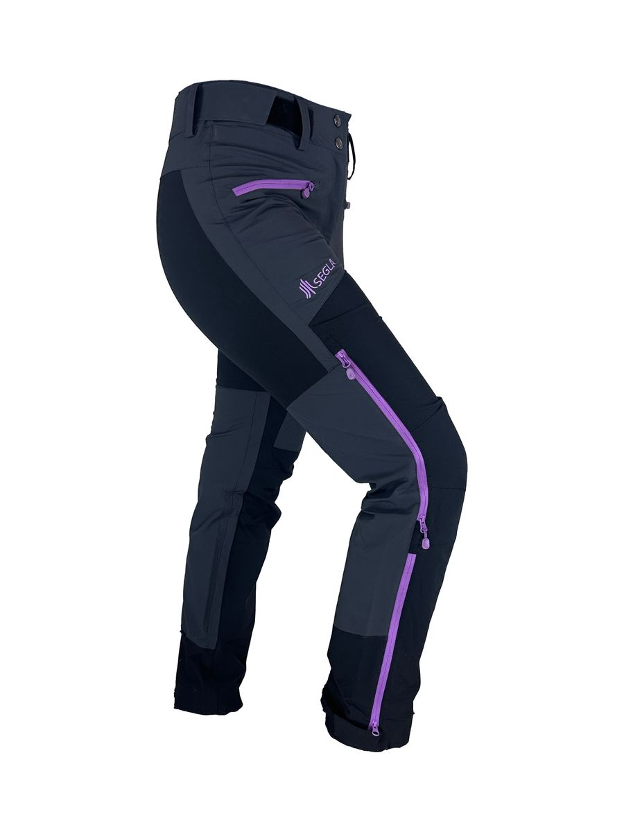 Segla Fjordgård PRO Stretch Black-DGrey-Purple Turbukse Dame