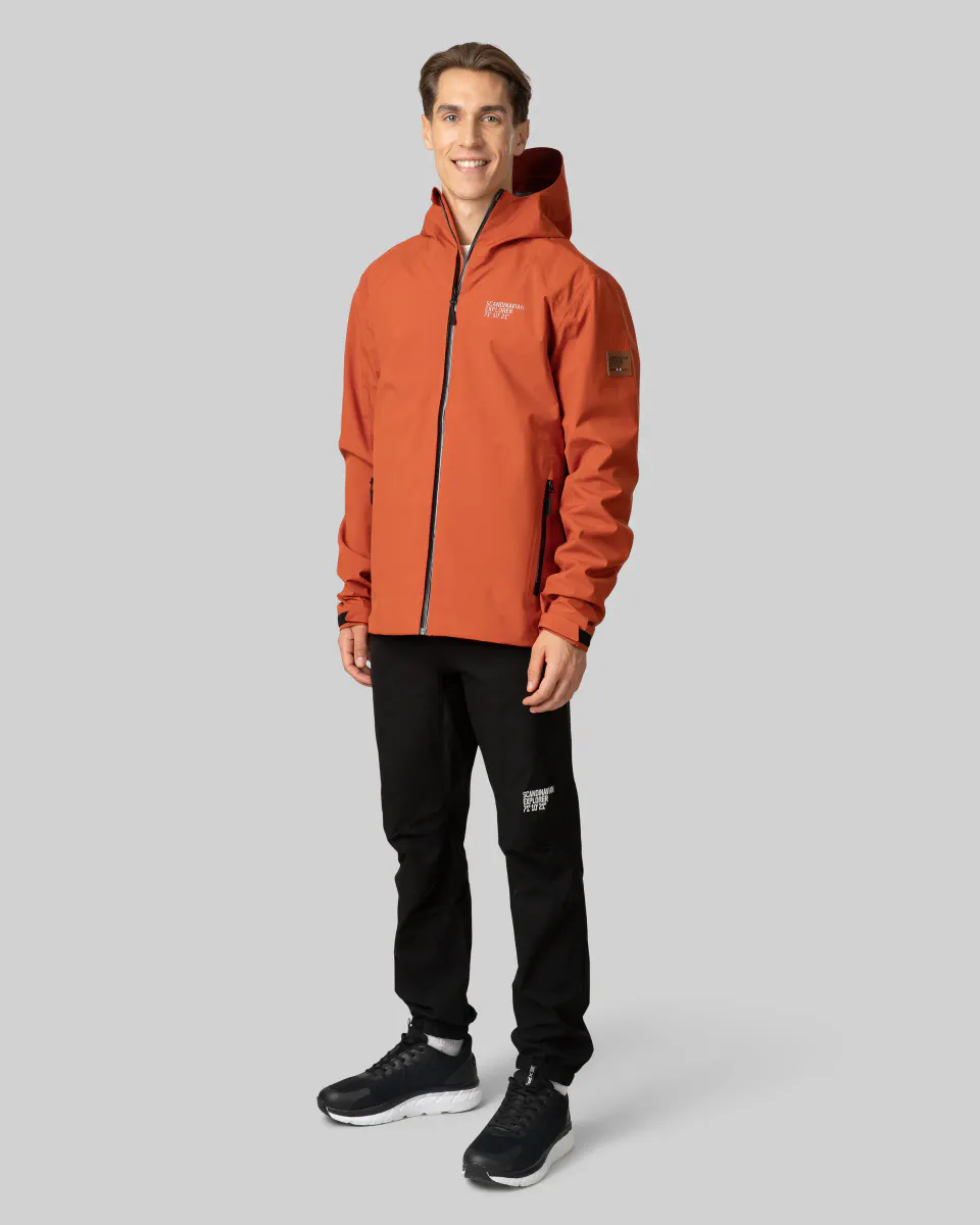 Scandinavian Explorer Hardshell Brent Oransje Herre