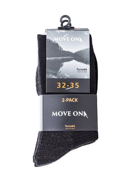 Hovedbilde Move On Tynn Ullsokk 2 stk 2-pack barn