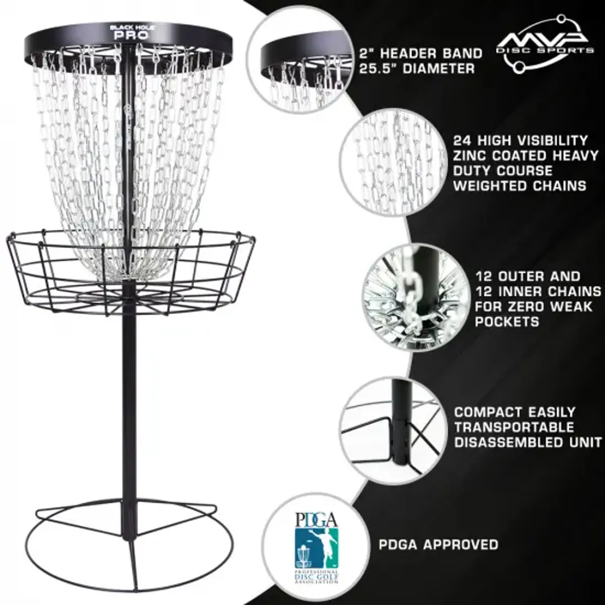 MVP Black hole PRO Black / 16kg