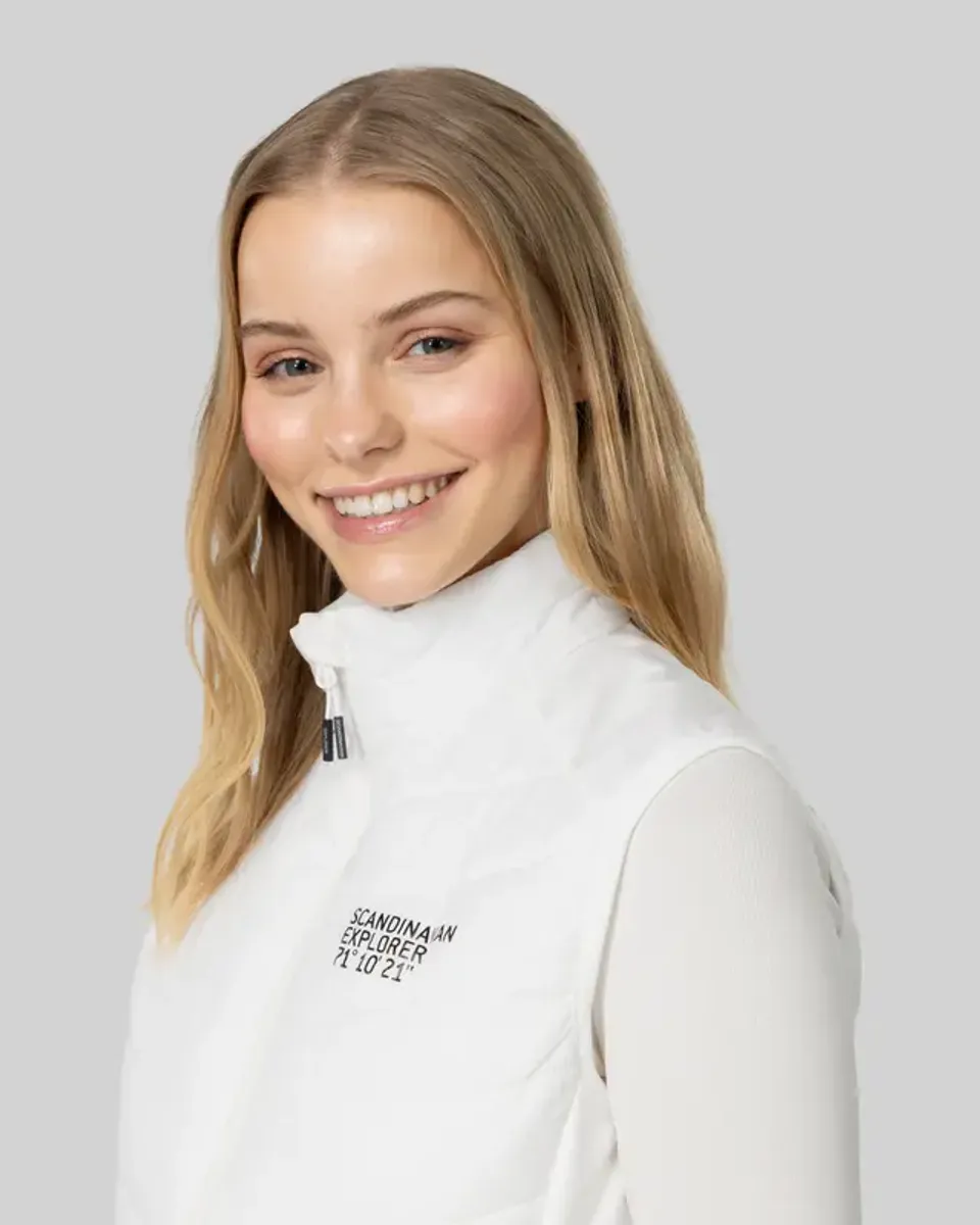 Scandinavian Explorer Hybridvest - Hvit Dame